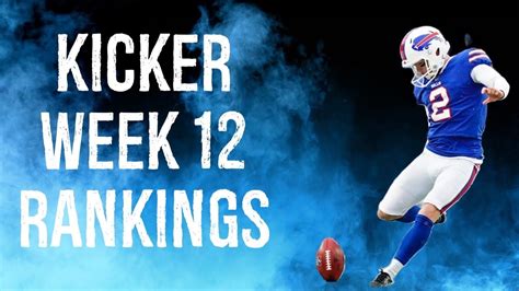 kicker rankings week 12 ppr